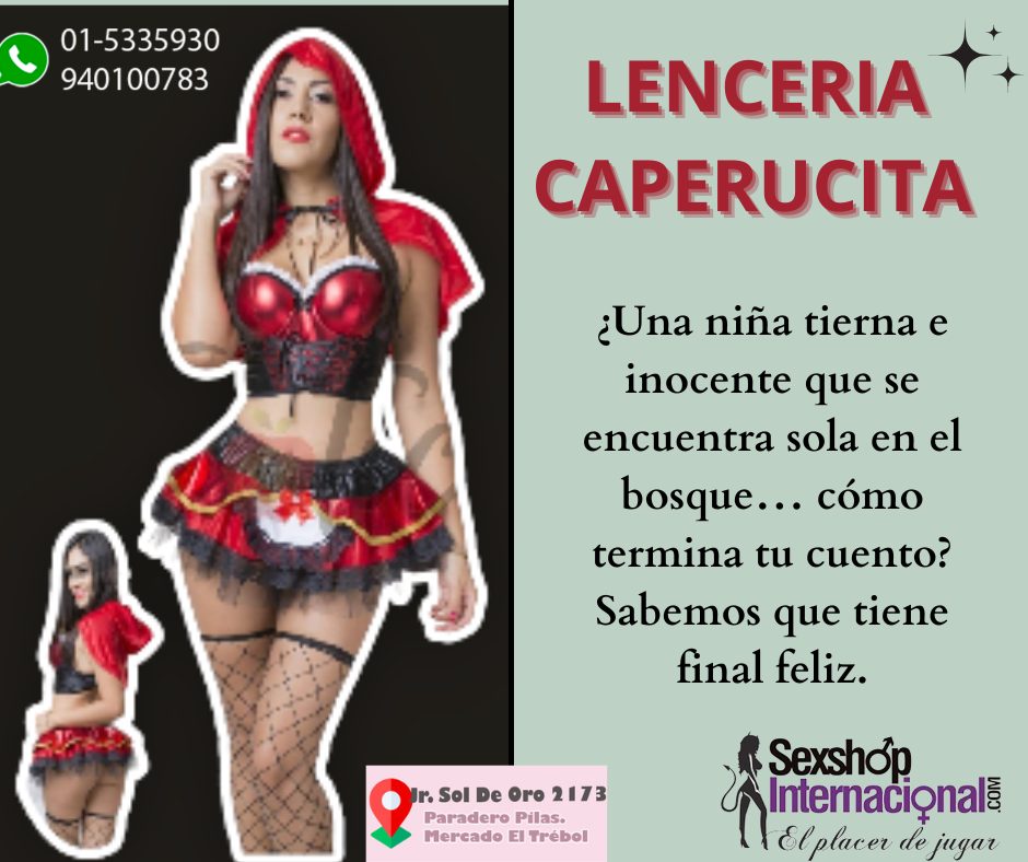 Lencería De Caperucita Roja Débora al lobo feroz